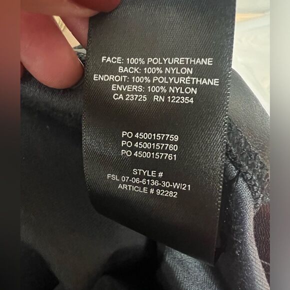 Wilfred free black vegan leggings size small rocker edgy concert punkcore - Picture 8 of 8